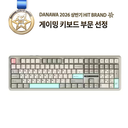 AULA F108 기계식 라이트 그레이 (저소음 바다축)_이미지