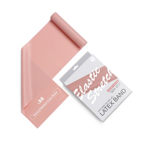 우성레포츠 아리프 라텍스 밴드 1.2 입문용 (0.35mm, 파스텔핑크)_이미지