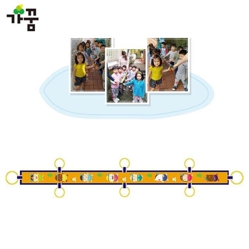 가꿈 미아방지 인솔띠 두줄 기차 6인용 인디언 띠 NO.332 47332785