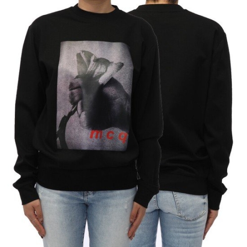 알렉산더맥퀸 명품 맥큐 여성 프린팅 맨투맨 블랙 RJR58 rjr58W N3_이미지