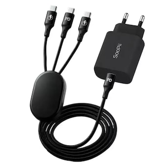 Soopii PD PPS 25W 도난방지 3in1 올 C타입 멀티충전기