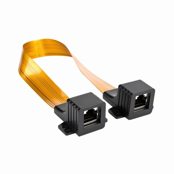 라인업시스템 LANSTAR 창틀 통과형 평면 윈도우 랜 연장 케이블 (LS-WC-RJ45, 0.3m)_이미지