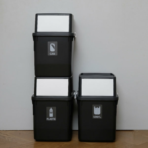 엔플라스틱 라이피스트 컬러빈 분리수거함 35L (3개)_이미지