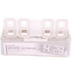  입체 화이트LED탁상시계215X85X38mm