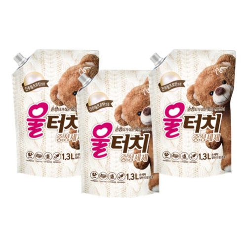 피죤 울터치 중성세제 리필 1.3L (3개)