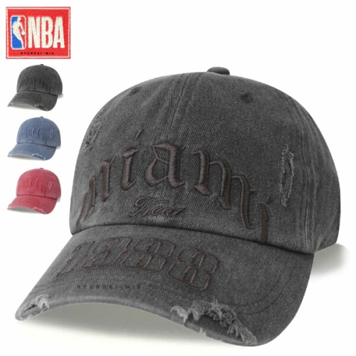 NBA 남자 여자 톤앤톤 빅레터링 빈티지 피그먼트 소프트 볼캡 롱챙 모자 65_AP236P_이미지