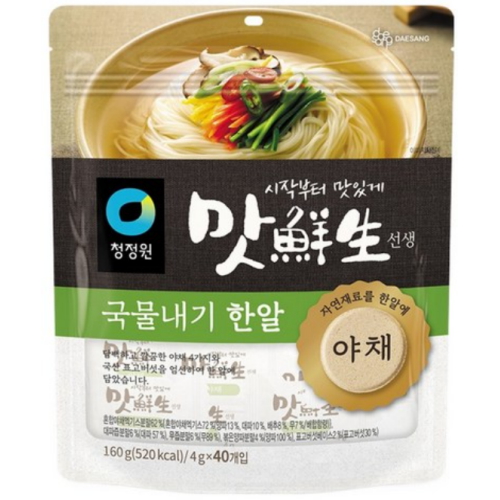 맛선생 야채 국물내기 한알 160g (4g x 40입)