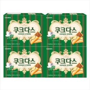 크라운제과 쿠크다스 커피 128g (4개)