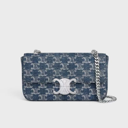 셀린느 클로드 체인 숄더백 트리옹프 올 오버 데님DENIM / SILVER 115202FLX.05DS