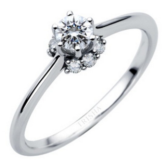 트리샤 14K 스파티움 다이아몬드 2부 반지