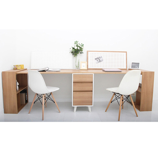 더퍼니쳐 포니 2인용 책상세트A (280x62cm)_이미지