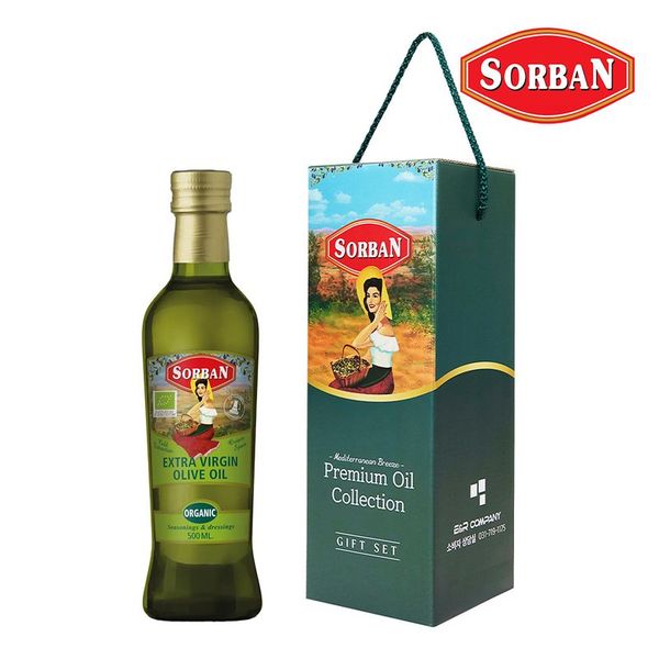 소르반 유기농 엑스트라 버진 올리브오일 500ml 선물세트[1개]
