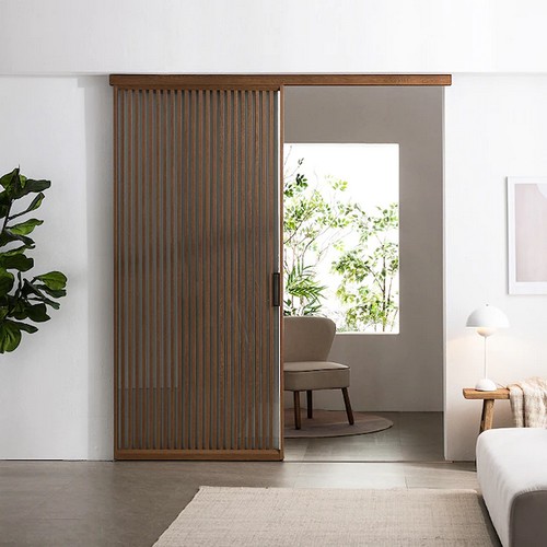 에넥스 ENNEE 우드루바 원슬라이딩 간살형 중문 (1.2m~)
