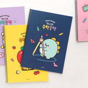 핑크풋 쪼꼬미친구들칸넓은수학공책 랜덤_이미지