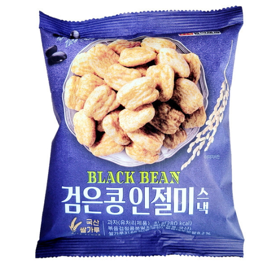 검은콩 인절미 스낵 51g 16개 1박스