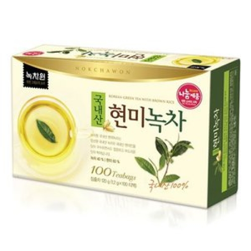 국내산 유기농 현미녹차 100티백
