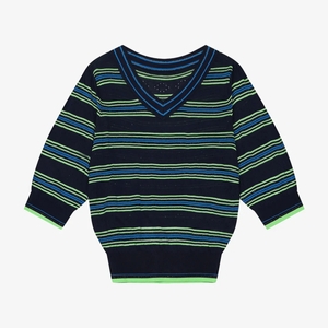 SI V넥 스트라이프 풀오버 SKUCD2925_이미지