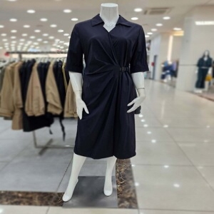 브이넥 칼라 오픈 반팔 원피스 IR8A0OP011NV10 563299_IR8A0OP011NV10