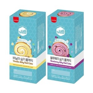 삼립 냉동 프리미엄 실키롤케익 바닐라1개+블루베리1개_이미지