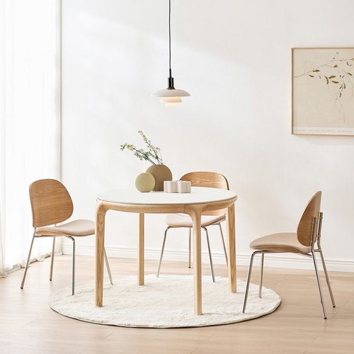 리바트 레티 원형 세라믹 원목 식탁 1060