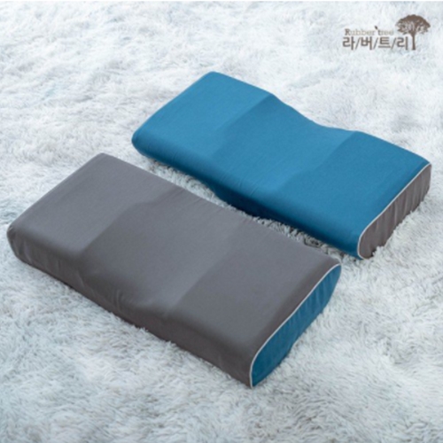 라버트리 천연라텍스 기능성 아름베개+겉커버포함 (2개, 58x29x9/10cm)_이미지