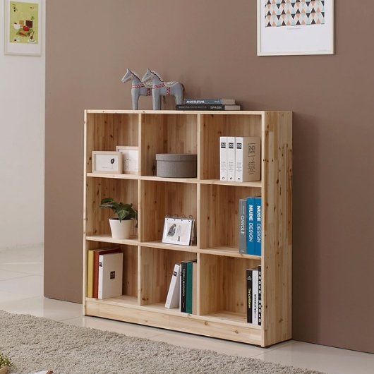 사사가구 피톤즈 삼나무 원목 3단 책장 1200_이미지