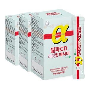 백세식품 알파CD 리셋핏 애사비 4.5g 20포 (3개)_이미지