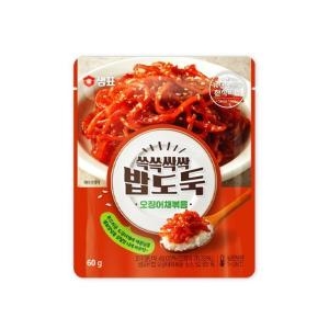 샘표식품 쓱쓱싹싹 밥도둑 오징어채볶음 60g (8개)