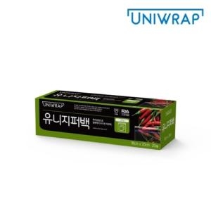 테이팩스 유니랩 이중지퍼백 중형 20매