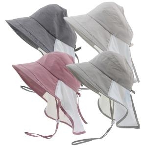 햇빛차단 와이어챙 뒷목가리개 목끈 썬 벙거지 시원한 여름 작업모자/CL-B325