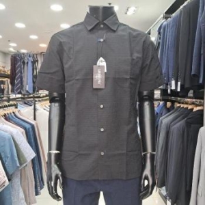 HL01 블랙 폴리 서커 반팔셔츠 폴리 서커 반팔셔츠 Loa3a562 S32592149