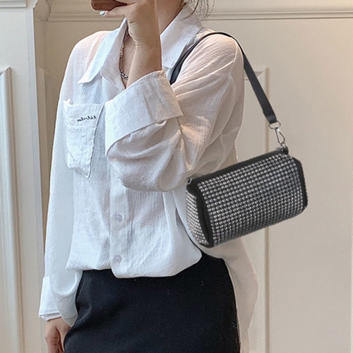 디어백 스터드 미니 체인 스퀘어 크로스백_CH038Y