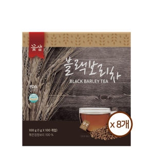 꽃샘식품 꽃샘 블랙 보리차 1g 100티백 (8개)_이미지