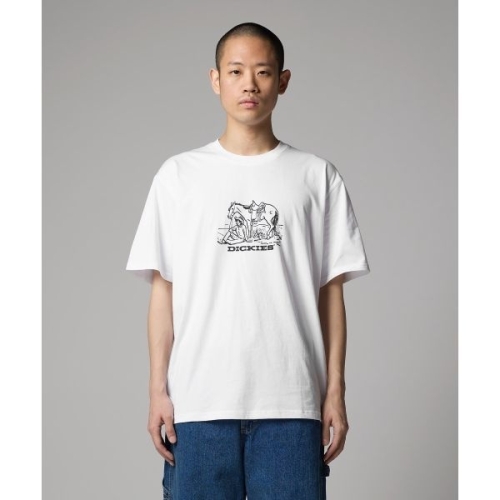 디키즈 lt판gt 컴패니언 센터 로고 티셔츠 White DK0A4Z910WH 121119