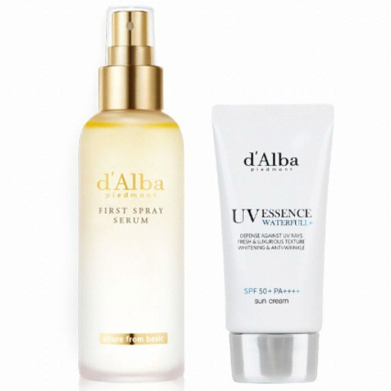 비모뉴먼트 달바 워터풀 에센스 선크림+화이트 트러플 퍼스트 스프레이 세럼 2종 세트