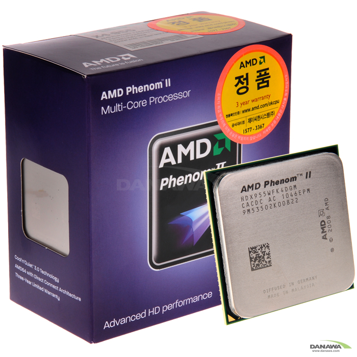 AMD 페넘II-X4 955 (데네브) (정품)_이미지