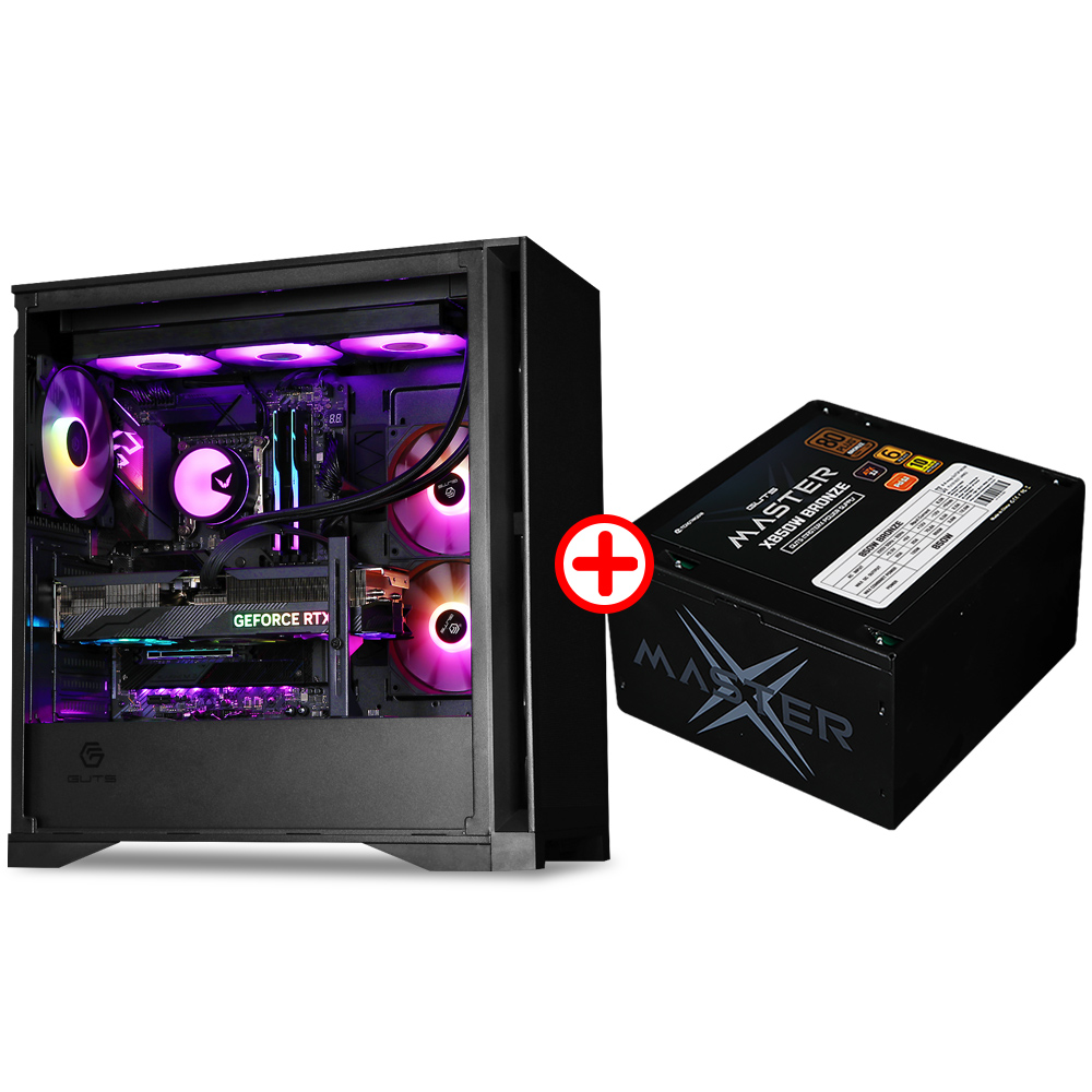 몬스타 가츠 X840E + 	MASTERX X850W 80PLUS브론즈 ATX3.1 (블랙 패키지)_이미지