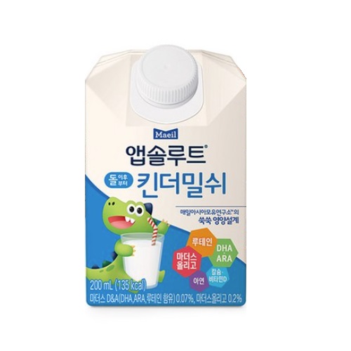 매일유업 앱솔루트 킨더밀쉬 200ml (24개)