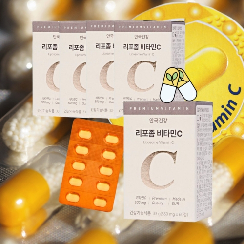 안국건강 리포좀 비타민C 550mg 60정 (5개)_이미지