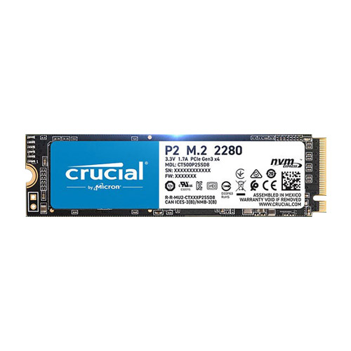 마이크론 Crucial P2 M.2 NVMe (대원CTS) [500GB]