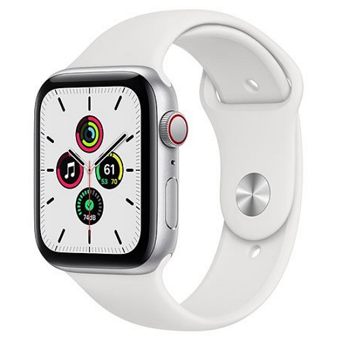 APPLE 워치 SE 44mm 실버 알루미늄 (스포츠밴드)