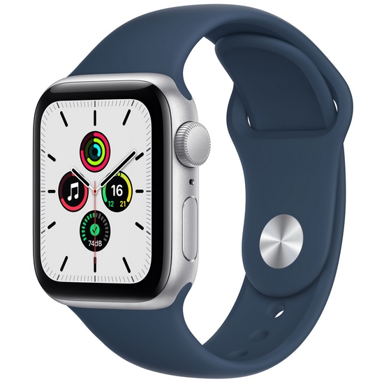 APPLE 워치 SE 44mm 실버 알루미늄 (스포츠밴드)_이미지