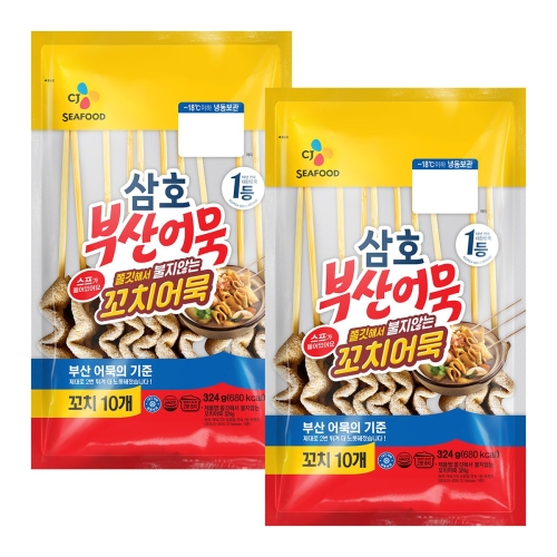 CJ제일제당 삼호어묵 쫄깃 꼬치 어묵 324g (2개)_이미지