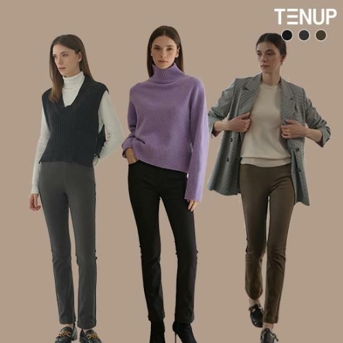 [불명] 루아컴퍼니 텐업 소프트 기모 스트레이트 팬츠 3종_이미지