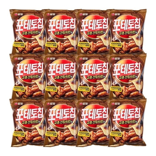 농심 포테토칩 교촌간장치킨맛 55g (12개)_이미지