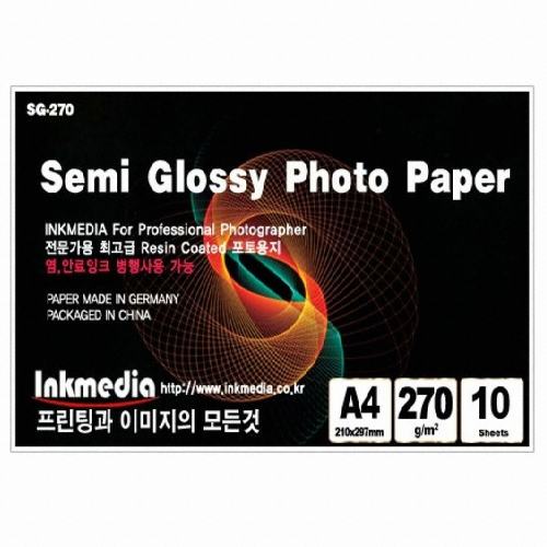 Semi Glossy 저광택 포토용지 A4 270g