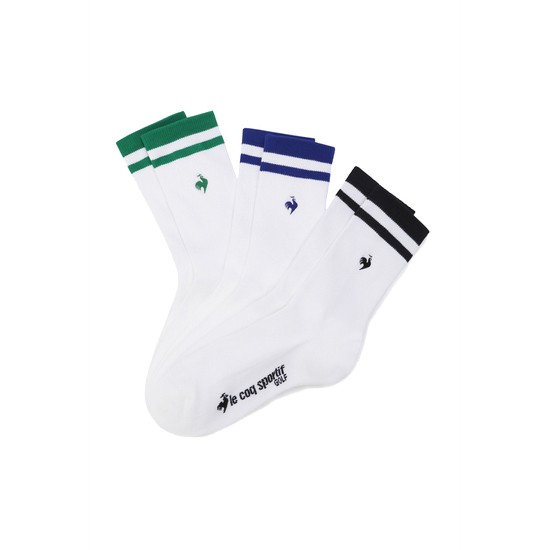 르꼬끄골프 크루 삭스 3set GQ321MSO89_WHTE