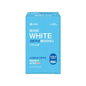 화이트 코튼쿠션 팬티라이너 롱 40개