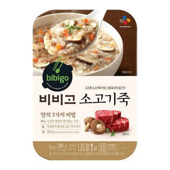 CJ제일제당 햇반 소프트밀 소고기죽 280g (5개)_이미지