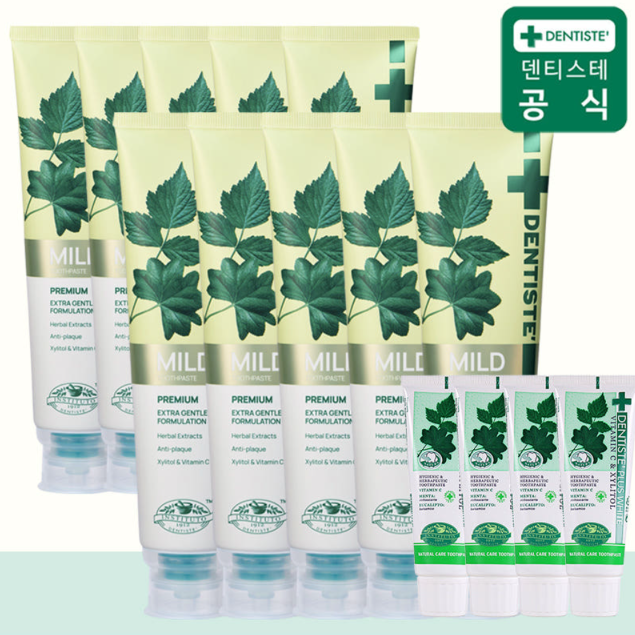 덴티스테 마일드 치약 160g x 10개 + 20g x 4개